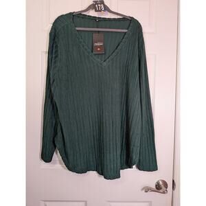 Fashion 5xl Green Long Sleeve Top